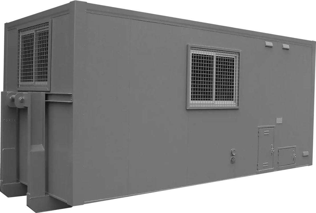 base-vie transportable sur camion ampliroll