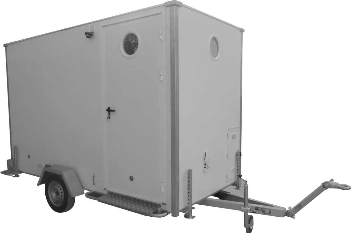 Base-vie Minimobile, une cabane de chantier légère et peu encombrante, un permis B suffit pour la tracter !